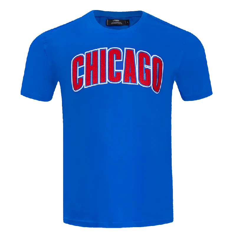 Hurry In MLB CHICAGO CUBS CLASSIC CHENILLE MEN'S TOP (ROYAL BLUE)