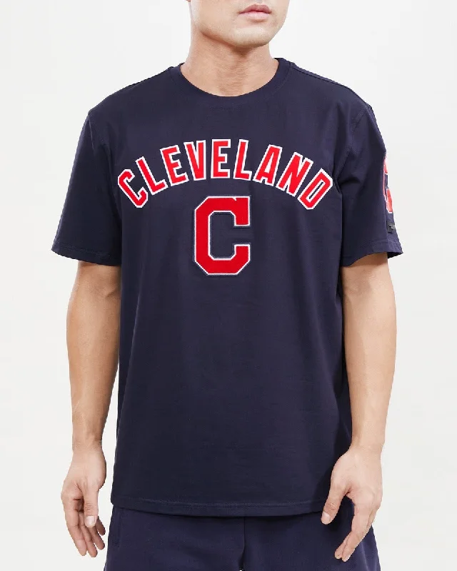 Discount Extravaganza MLB CLEVELAND GUARDIANS CLASSIC BRISTLE MEN'S TOP (MIDNIGHT NAVY)