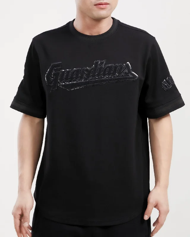 Closeout Sale MLB CLEVELAND GUARDIANS TRIPLE BLACK MEN'S TOP (TRIPLE BLACK)