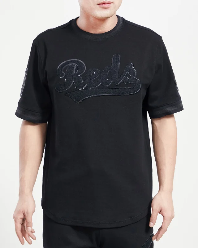 Special Savings MLB CINCINNATI REDS TRIPLE BLACK MEN'S TOP (TRIPLE BLACK)