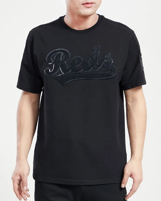 Doorbuster Deal MLB CINCINNATI REDS TRIPLE BLACK MEN'S TOP (TRIPLE BLACK)
