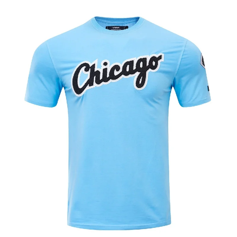 Special Offer MLB CHICAGO WHITE SOX CLASSIC CHENILLE MEN'S TOP (UNIVERSITY BLUE)