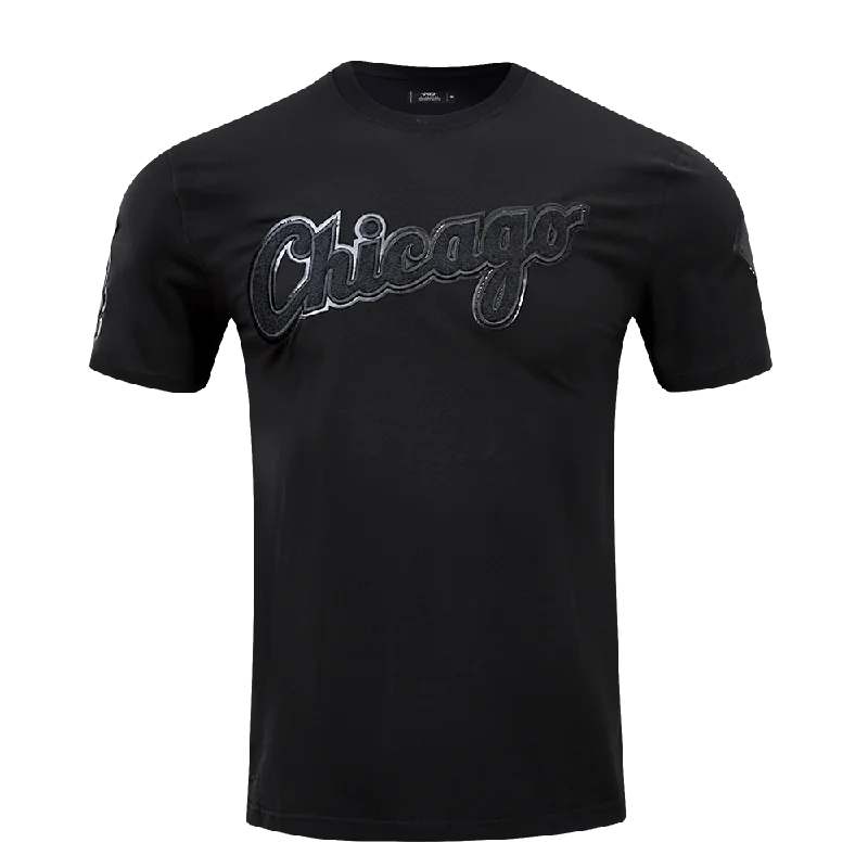 Steals and Deals MLB CHICAGO WHITE SOX TRIPLE BLACK PRO TEAM MEN'S TOP (BLACK)
