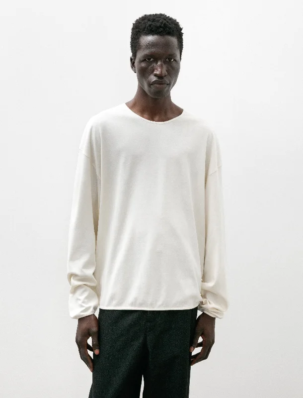 Best Seller LS Relaxed Tee Light Cream