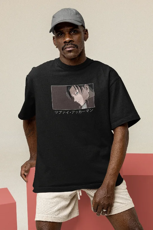Price Blitz Levi Ackerman- Attack on Titan:  Anime- Oversized T-Shirts