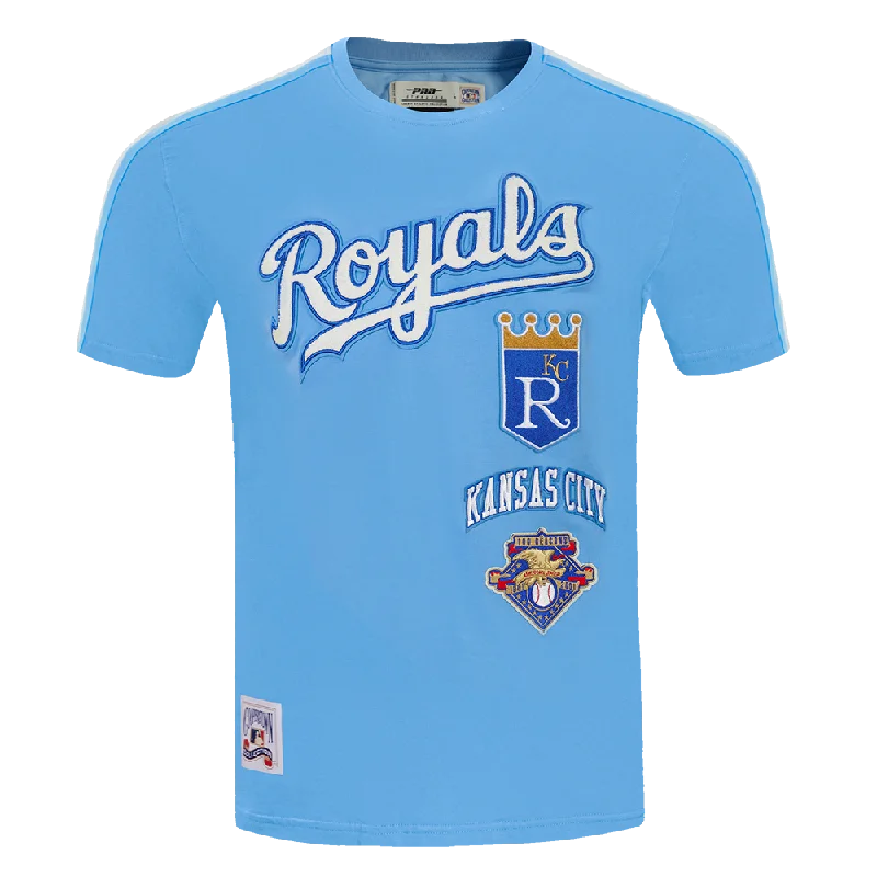 Weekend Bargains to Cherish MLB KANSAS CITY ROYALS RETRO CLASSIC MEN'S STRIPED TOP (UNIVERSITY BLUE) Weekend Bargains to Cherish MLB KANSAS CITY ROYALS RETRO CLASSIC MEN'S STRIPED TOP (UNIVERSITY BLUE)