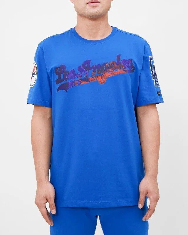 Hurry Up MLB LOS ANGELES DODGERS DIP DYE PRO TEAM MEN'S TOP (ROYAL BLUE)