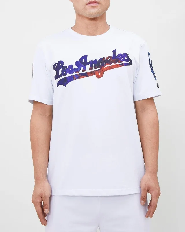 Final Offer MLB LOS ANGELES DODGERS DIP DYE PRO TEAM MEN'S TOP (WHITE)