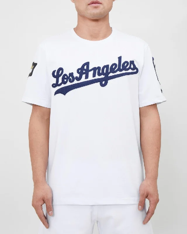 Don't Miss Out MLB LOS ANGELES DODGERS LOGO PRO TEAM MEN'S TOP (WHITE)