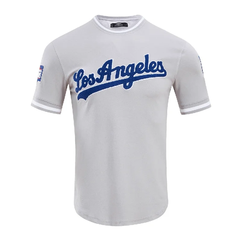 Amazing Value MLB LOS ANGELES DODGERS CLASSIC CHENILLE MEN'S TOP (GRAY)