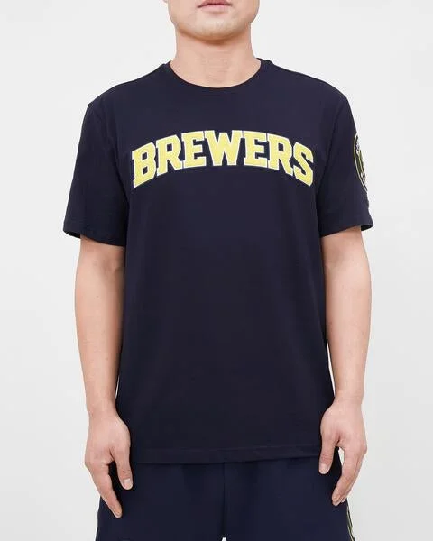 Overstock MLB MILWAUKEE BREWERS CLASSIC CHENILLE MEN'S TOP (MIDNIGHT NAVY)