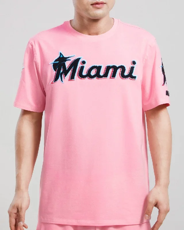 Sneak Peek Sale MLB MIAMI MARLINS CLASSIC CHENILLE MEN'S TOP (PINK)