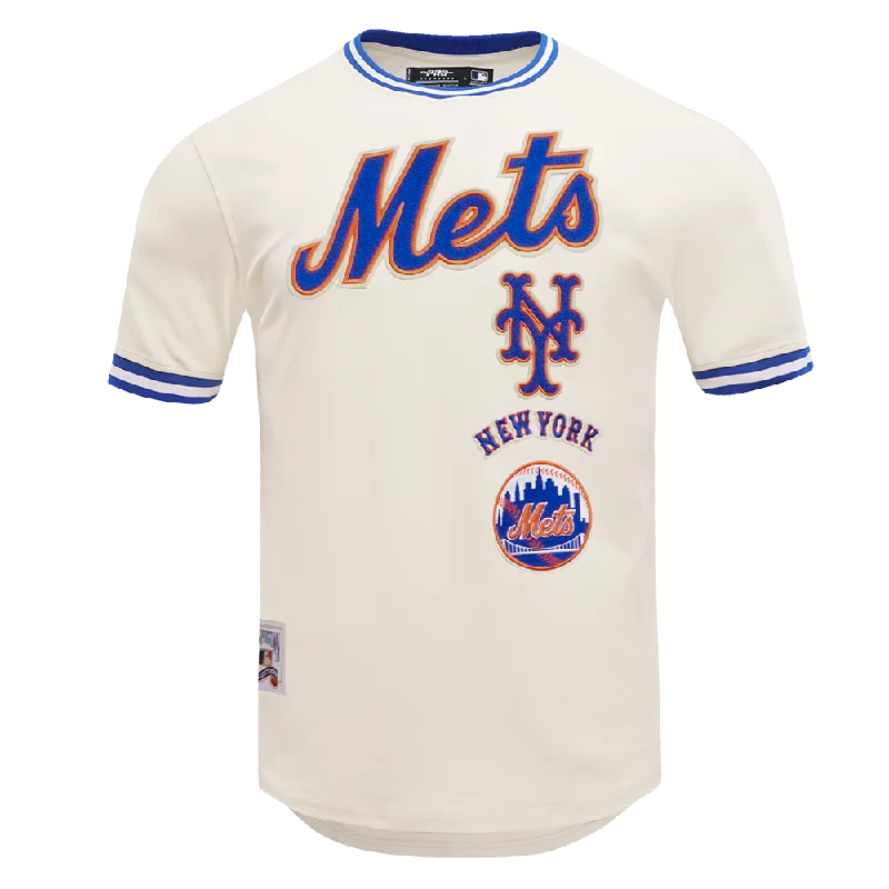 Online Exclusive MLB NEW YORK METS RETRO CLASSIC MEN'S TOP (EGGSHELL/ ROYAL BLUE)