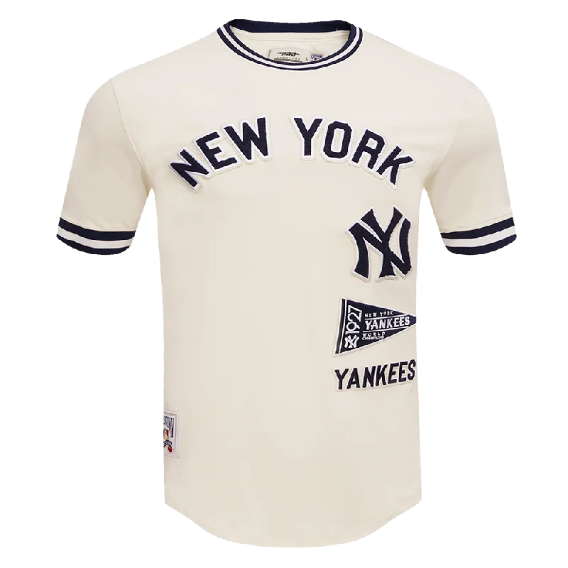Act Fast MLB NEW YORK YANKEES RETRO CLASSIC MEN'S TOP (EGGSHELL/ MIDNIGHT NAVY)