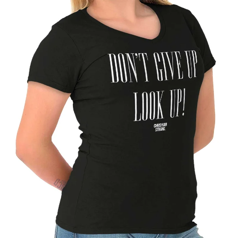 Look Up Junior Fit V-Neck T Shirt