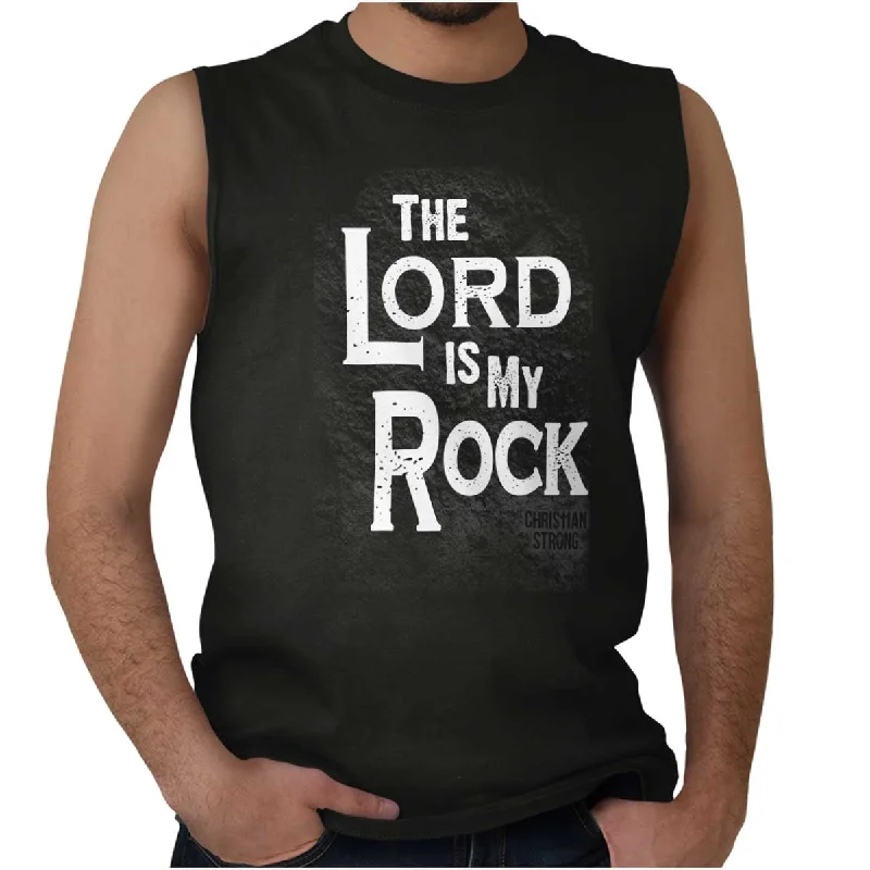 Great Bargains Lord Is My Rock Sleeveless T-Shirt