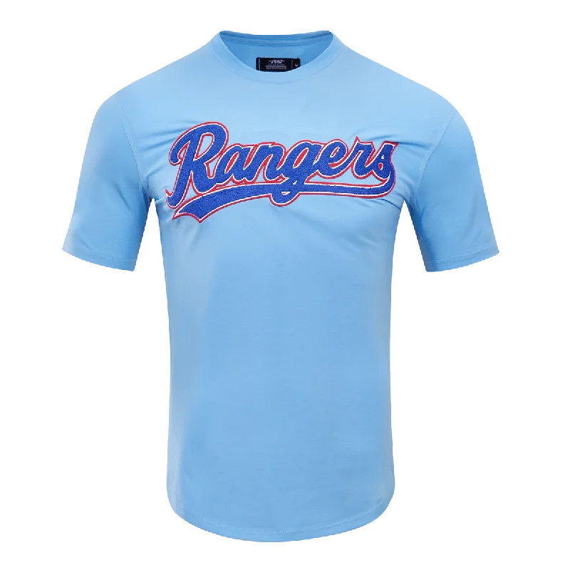 Members Only MLB TEXAS RANGERS CLASSIC CHENILLE MEN'S TOP (UNIVERSITY BLUE)