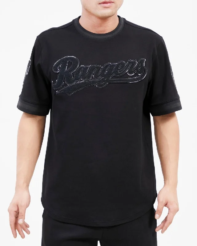 Clearance Sale MLB TEXAS RANGERS TRIPLE BLACK MEN'S TOP (TRIPLE BLACK)