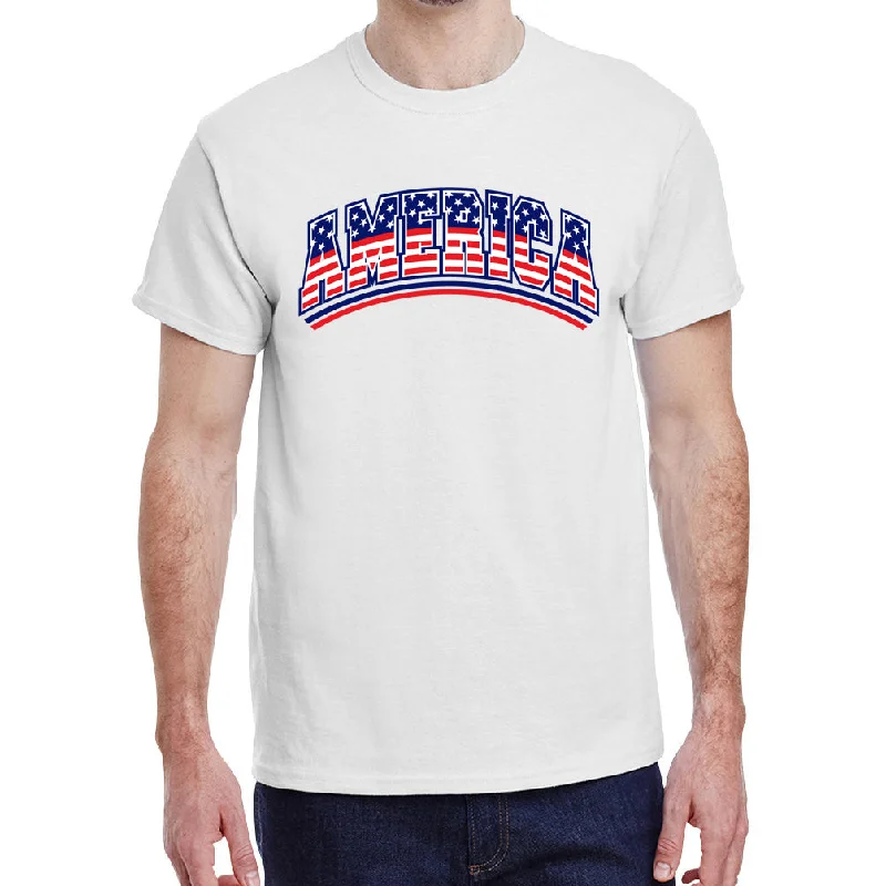 Men's America Stars and Stripes Graphic T-Shirt