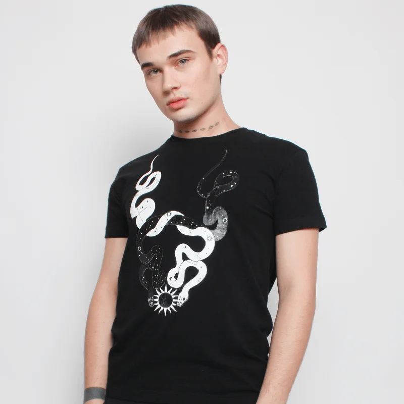 Savings Galore STARGAZER T-SHIRT MENS BLACK