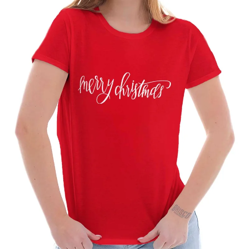 Merry Christmas Ladies T Shirt