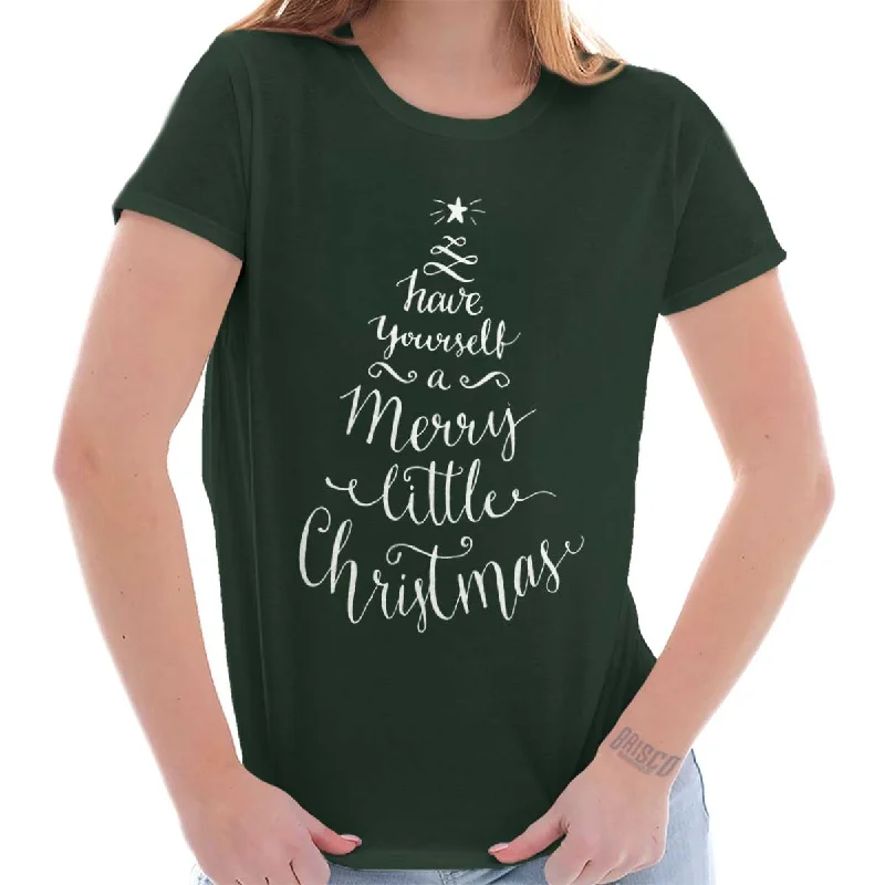 Merry Little Christmas Ladies T Shirt