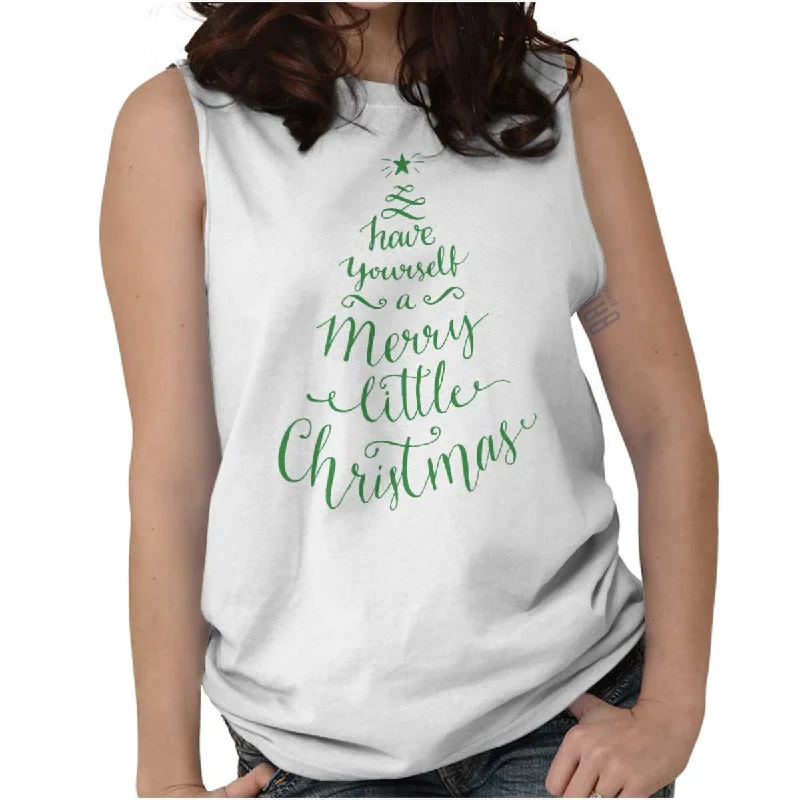 Weekend Bargains to Snag Merry Little Christmas Sleeveless T-Shirt