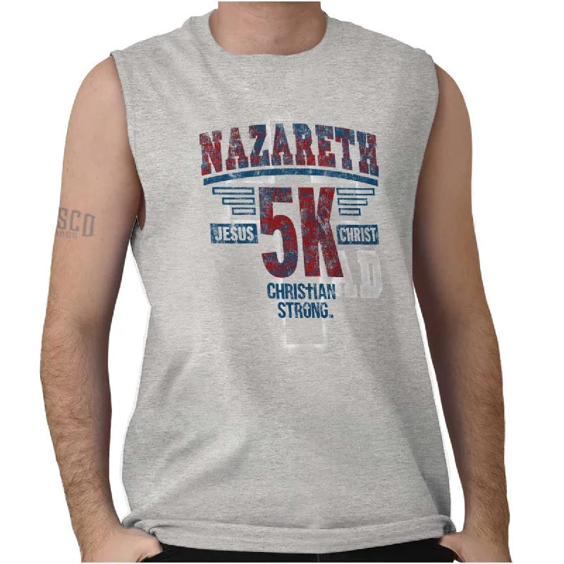 Grand Opening Sale Nazareth 5k Christian Sleeveless T-Shirt