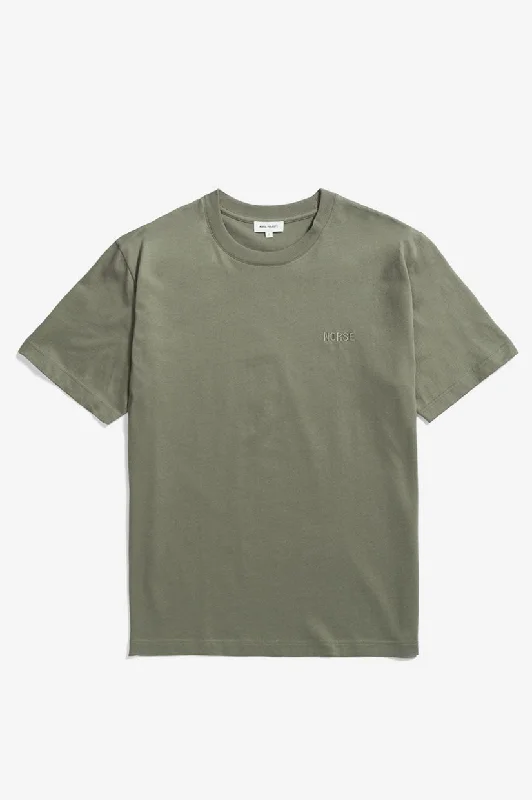 Weekend Discounts to Delight Norse Projects Johannes Logo T-Shirt - Green
