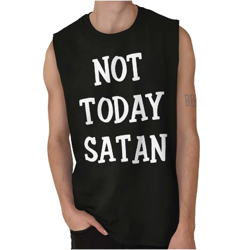 Exclusive Access Not Today Satan Sleeveless T-Shirt