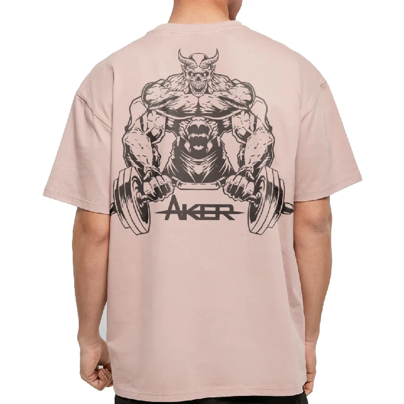 Oversized Demon Tee - Rose pink