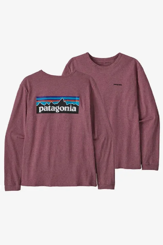 Markdowns Patagonia L/S P-6 Logo Responsibili Tee - Evening Mauve