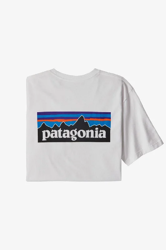 Anniversary Sale Patagonia P-6 Logo Responsibility Tee - White