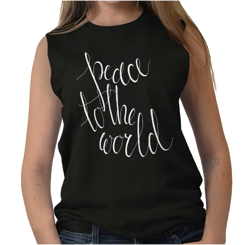 Weekend Savings Fiesta Peace To The World Sleeveless T-Shirt