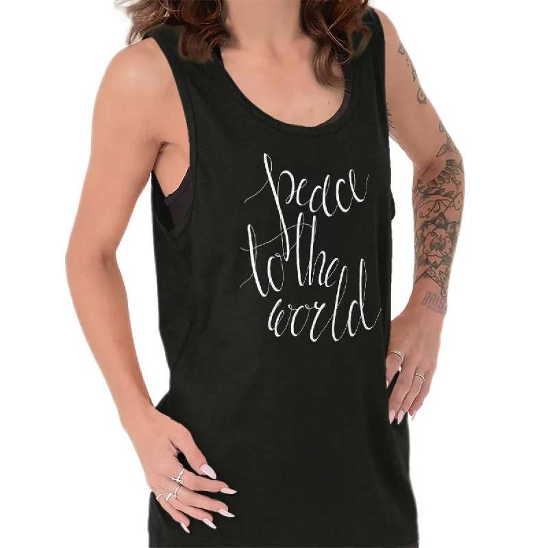 Weekend Discounts to Enjoy Peace To The World Tank Top