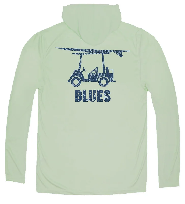 Performance Long Sleeve Blues Hoodie - Sage