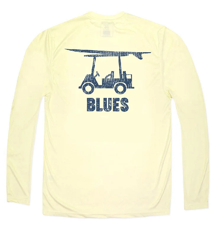 Performance Long Sleeve Blues Logo T-Shirt - Yellow