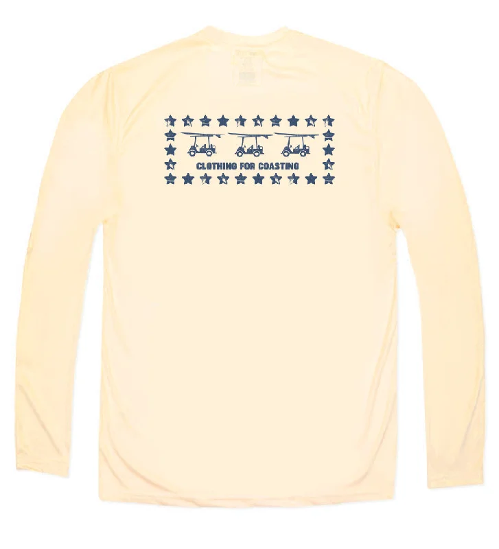 Performance Long Sleeve Stars Logo T-Shirt - Sandbar