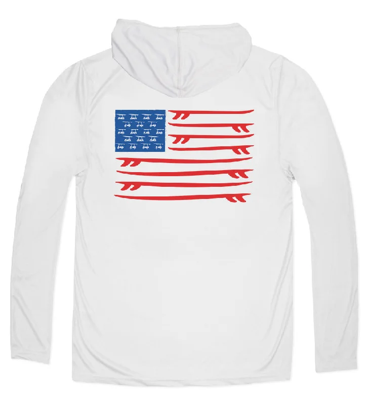 Performance Long Sleeve Surfboard Hoodie - Pearl