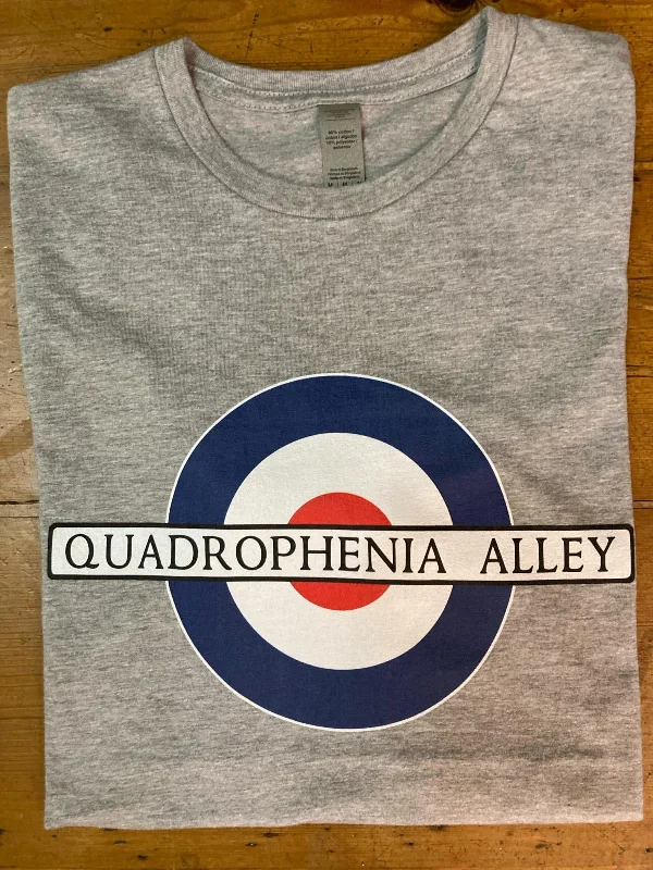 Lowest Rates Quadrophenia Alley Men's Exclusive Mod Target Print T-Shirt Grey