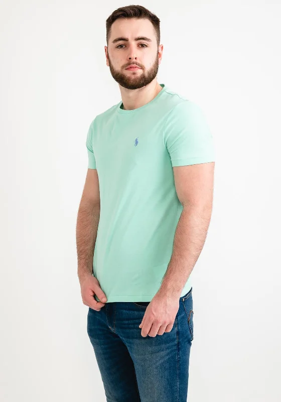 Price Slash Ralph Lauren Classic Crew Neck T-Shirt, Aqua