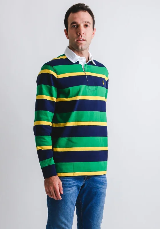 Savings Galore Ralph Lauren Long Sleeved Rugby Shirt, Green