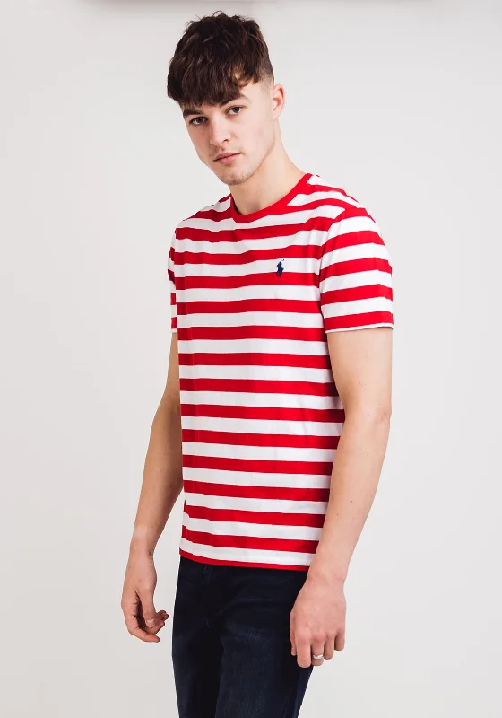 Weekend Deals That Dazzle Ralph Lauren Slim Fit Striped T-Shirt, Red Multi