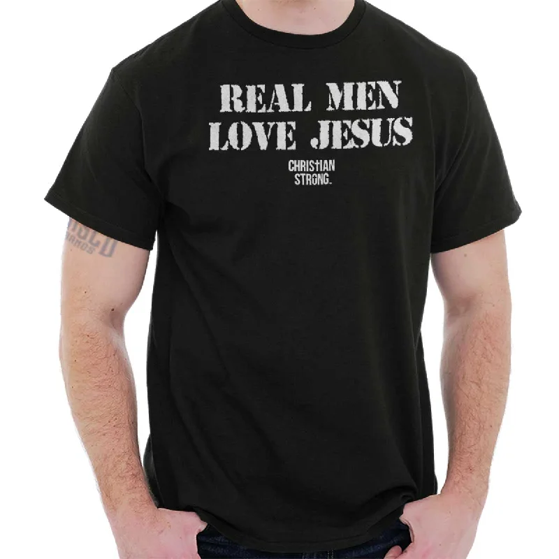 Seasonal Sale Real Men Love Jesus T Shirt