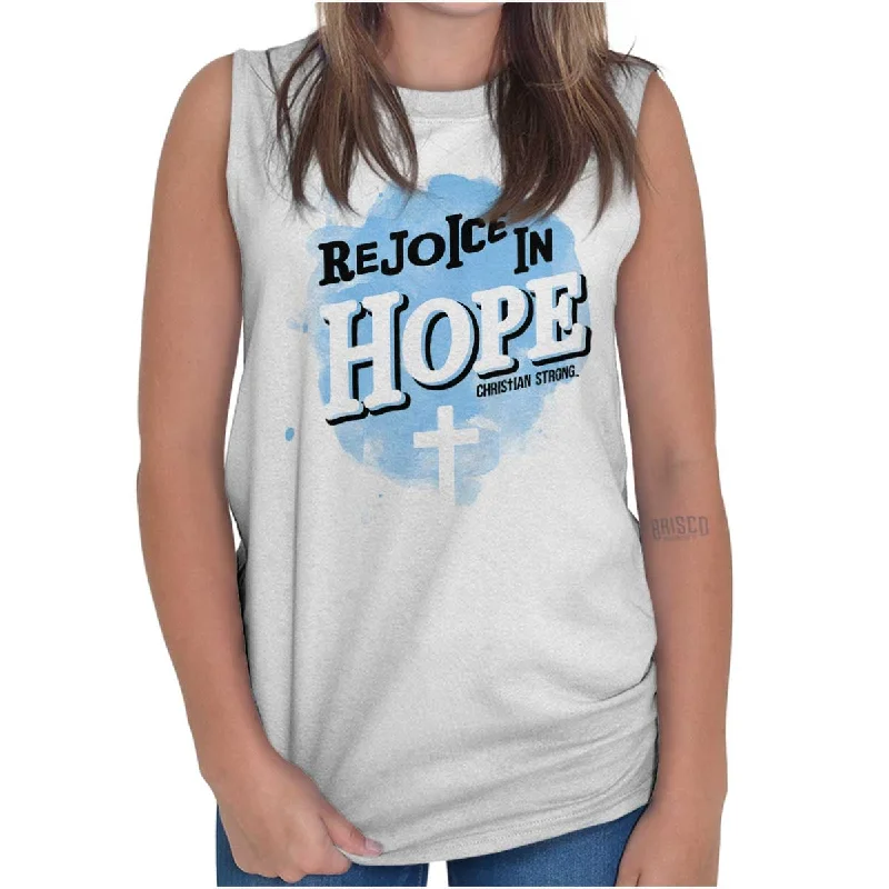 Steals and Deals Rejoice in Hope Sleeveless T-Shirt
