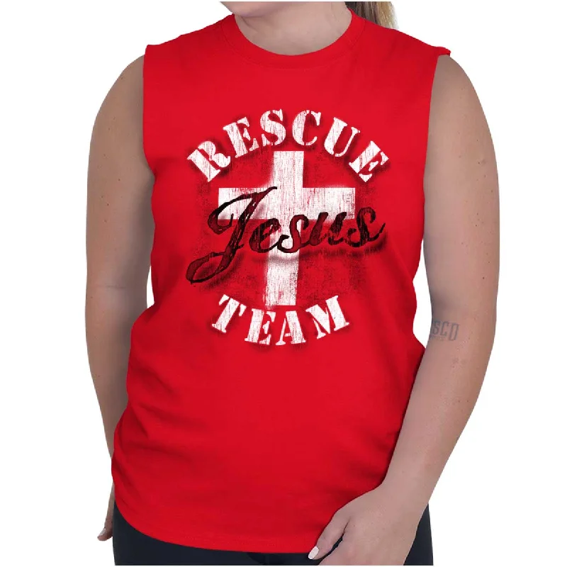 Best Deals Rescue Team Sleeveless T-Shirt