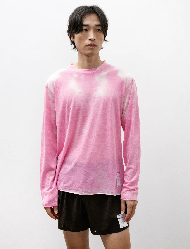 Super Discount CloudMerino Long Tee Thermo Pink