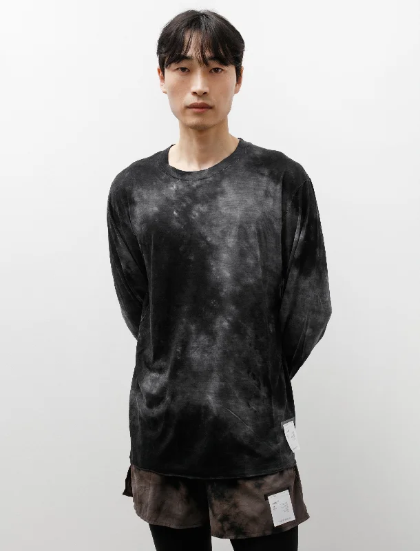 Huge Savings Merino Cloud Long Tee Batik Black