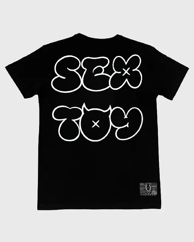 Weekend Savings Bonanza SEX TOY T-SHIRT MENS BLACK / WHITE - FUTURE LOVERS