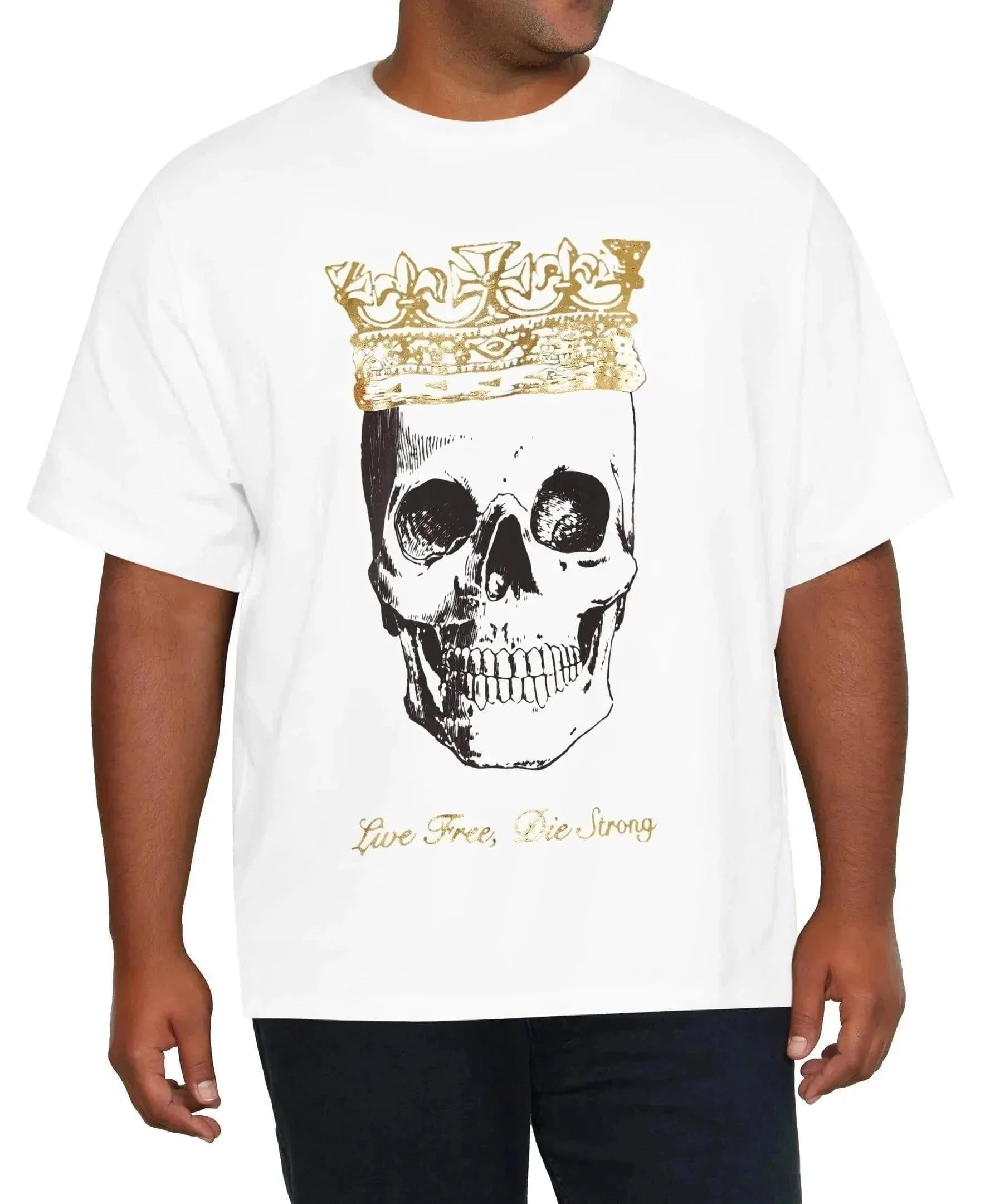 Weekend Offers That Dazzle Skull Face Print T-Shirt